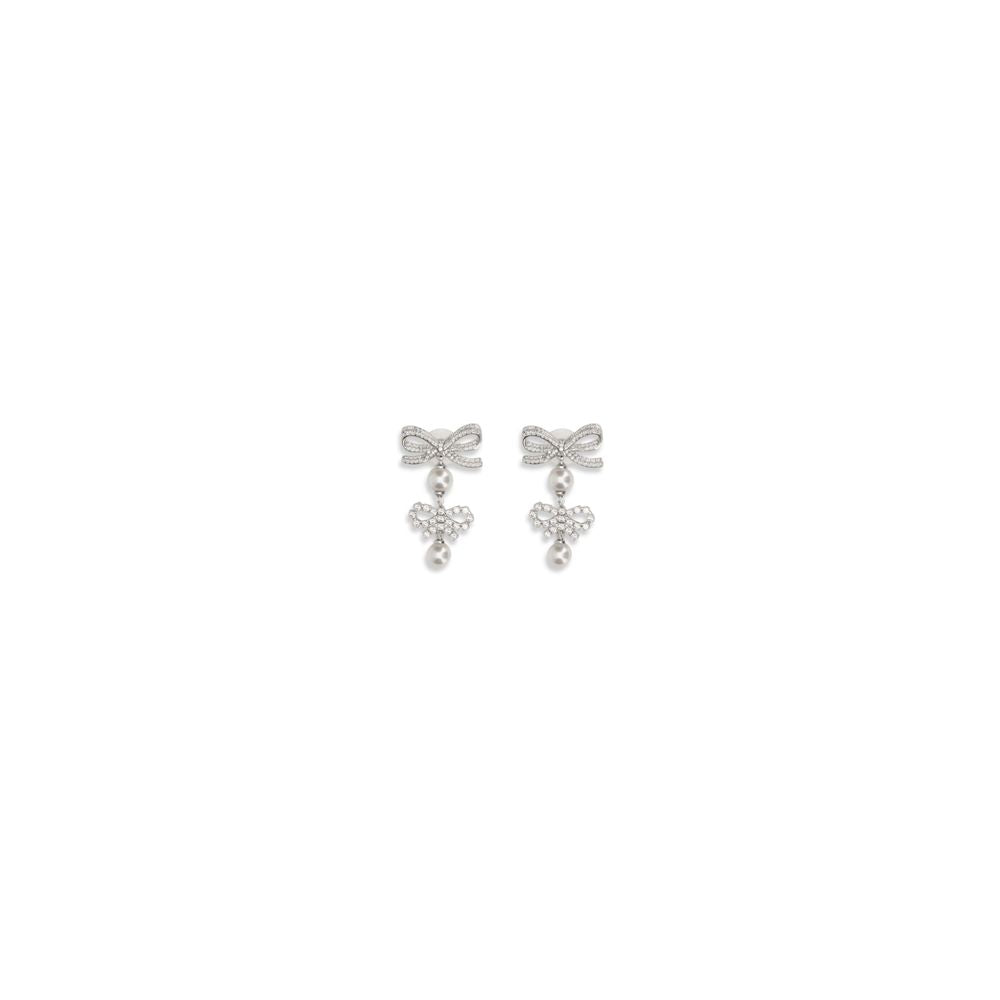 Self-Portrait Silver-Tone Brass Earrings