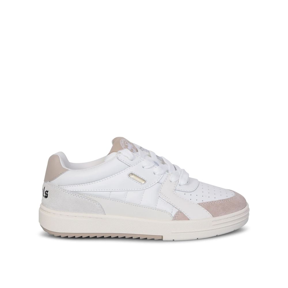 Palm Angels Weiße Kalbsleder-Sneaker