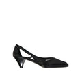 Prada Schwarze Pumps aus Seide mit mittlerem Absatz