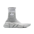 BALENCIAGA X ADIDAS Graue Sneaker aus Nylon im Athletic-Stil