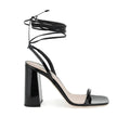 Miu Miu Black Calf Leather Platform Sandals