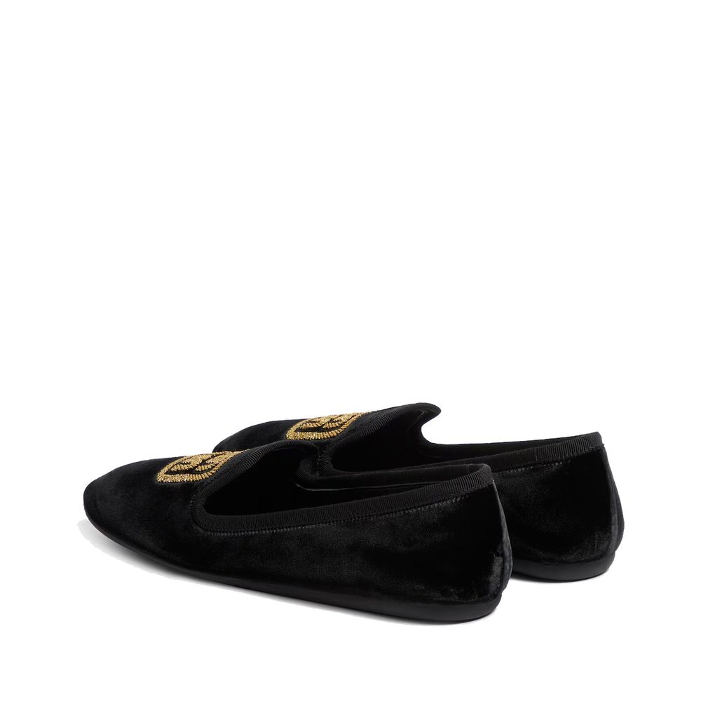 Miu Miu Black Fabric Ballerinas