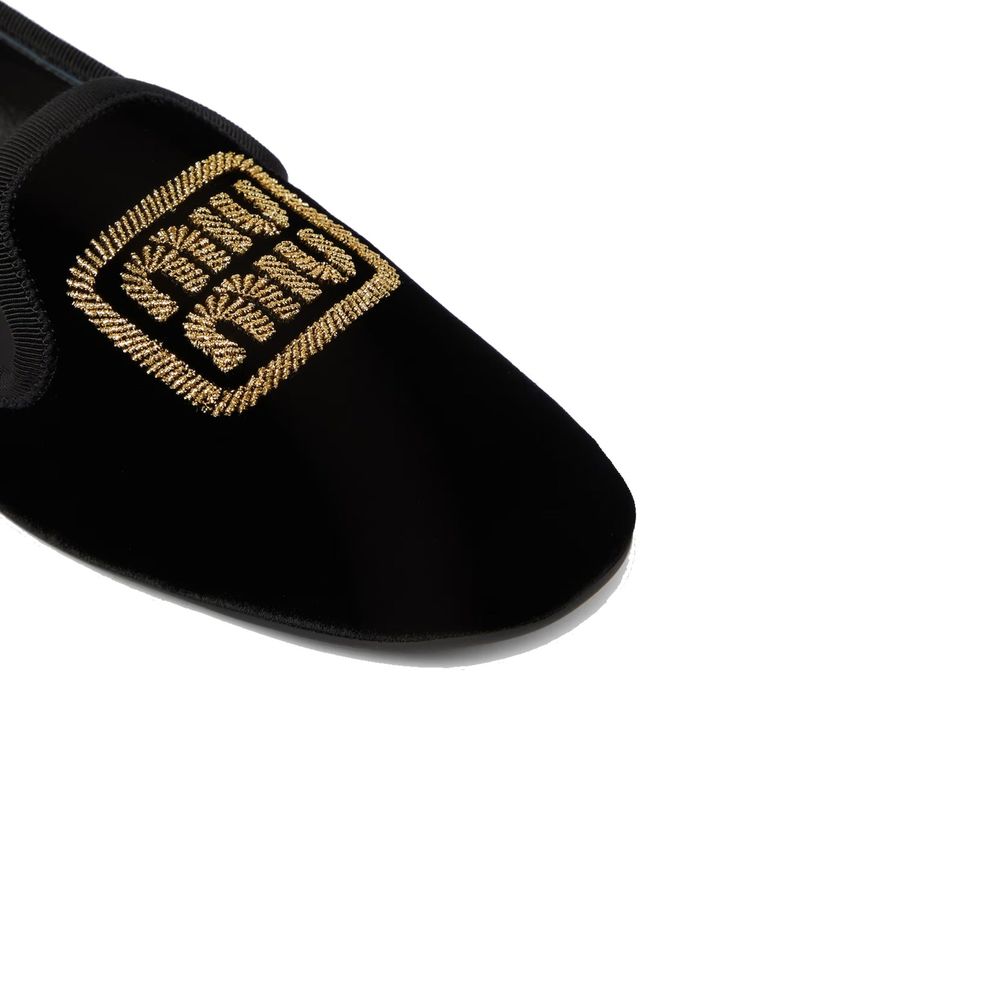 Miu Miu Black Fabric Ballerinas