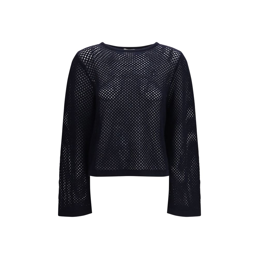 Allude Blauer Sweatshirt aus Fleecewolle
