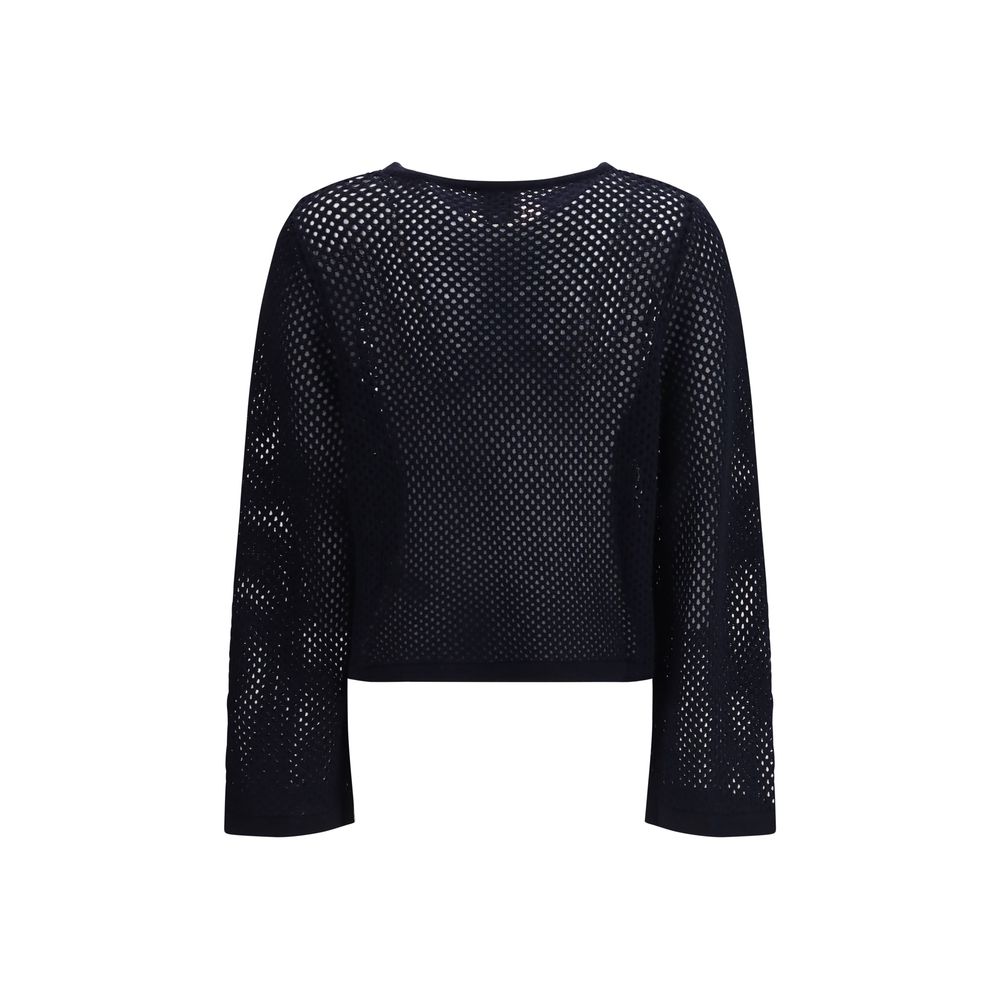 Allude Blauer Sweatshirt aus Fleecewolle