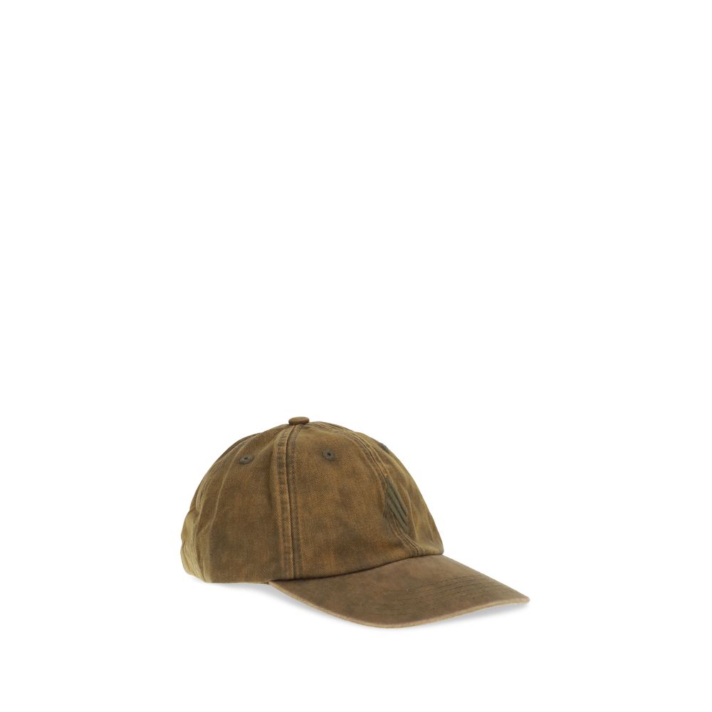 The Attico Braune Baumwollkappe (Baseball Cap)