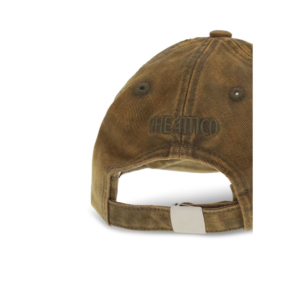 The Attico Braune Baumwollkappe (Baseball Cap)