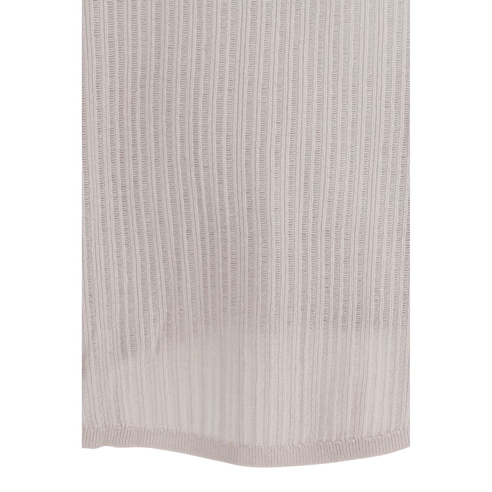 Allude Soft Cashmere Sweater in White