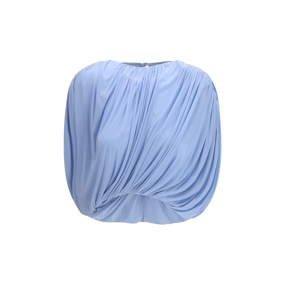 Magda Butrym Blaue Kupferbluse