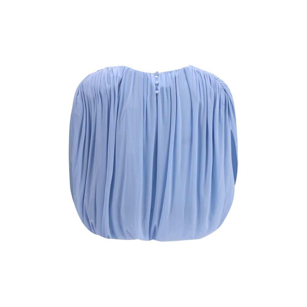 Magda Butrym Blaue Kupferbluse
