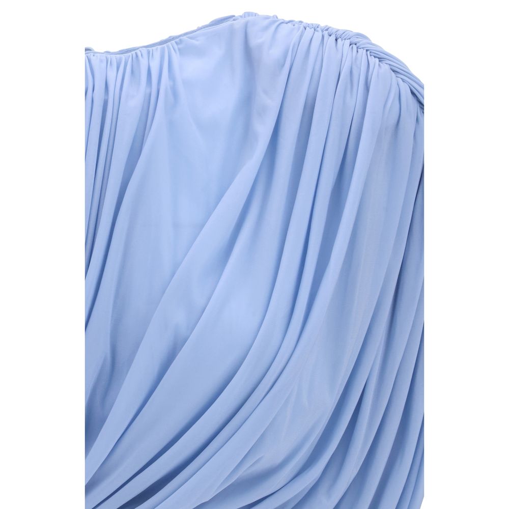 Magda Butrym Blaue Kupferbluse