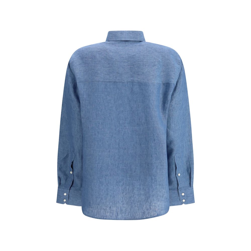 Rohe Blaues Denim-Hemd