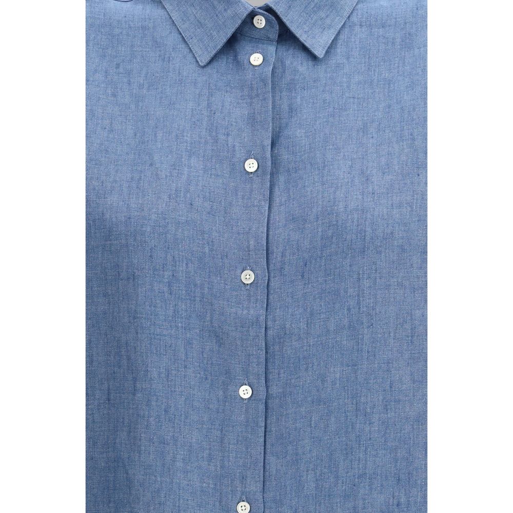 Rohe Blaues Denim-Hemd