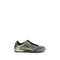 Gucci Schwarze Bos Taurus Kalbsleder Low-Top-Sneaker