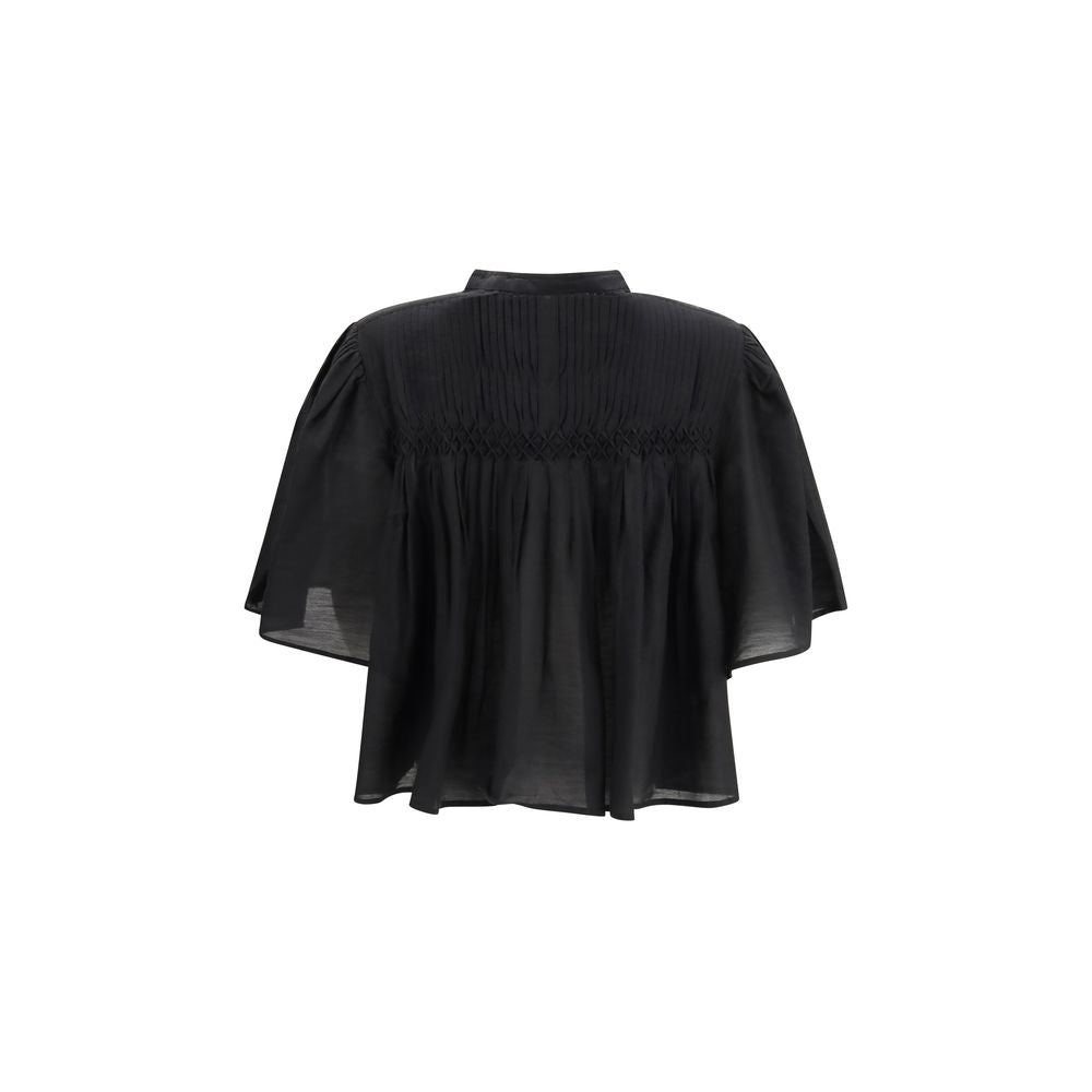 Marant Etoile Schwarze Baumwollbluse