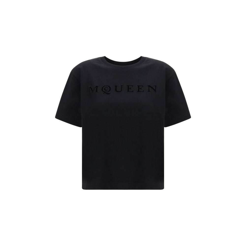 Alexander McQueen Schwarzes Baumwoll-T-Shirt