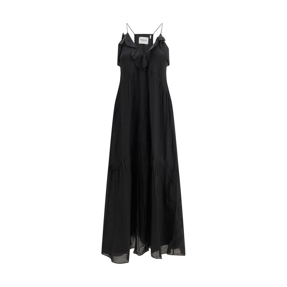 Marant Etoile Schwarzes Baumwoll-Freizeitkleid