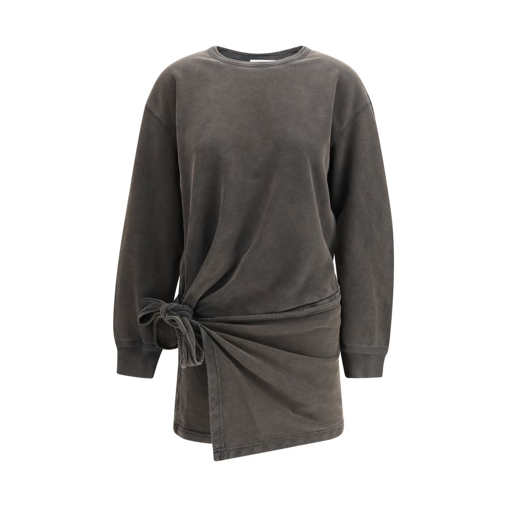 Marant Etoile Graues Baumwoll-Freizeitkleid