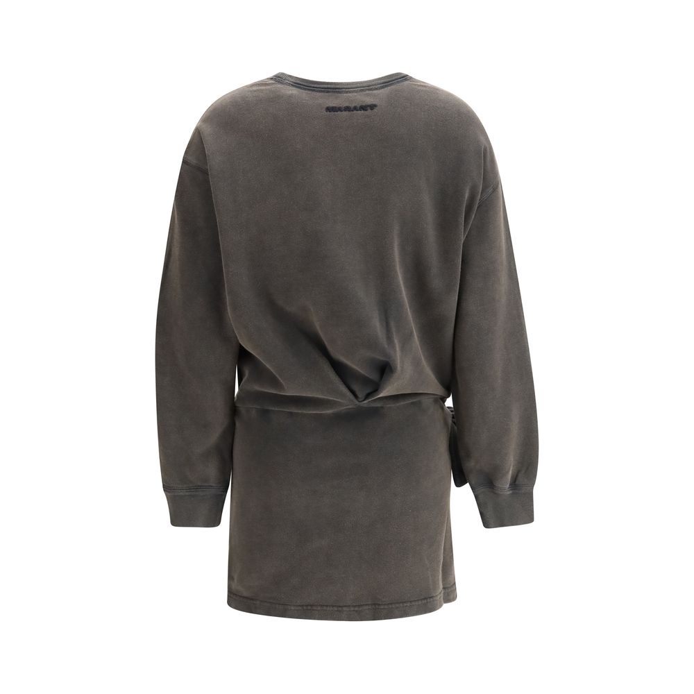 Marant Etoile Graues Baumwoll-Freizeitkleid