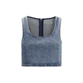 Self-Portrait Blaues Denim-Hemd