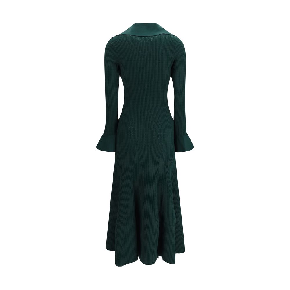 Self-Portrait Two-Tone Viscose Leisure Dress