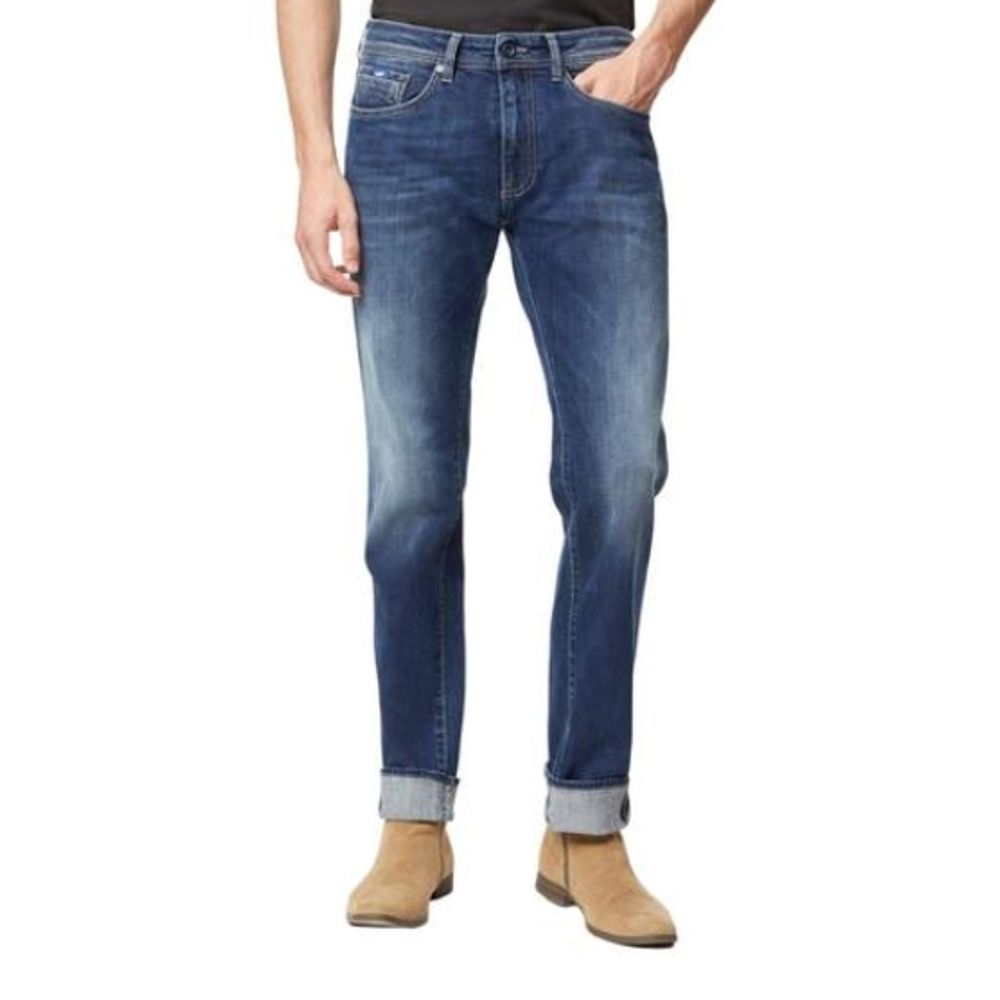 Gas Blaue Jeans aus Baumwolle im geraden Schnitt