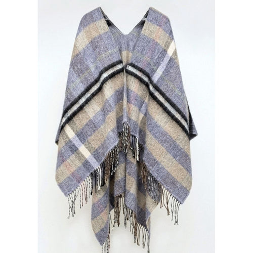 Gas Brauner Marabou-Poncho