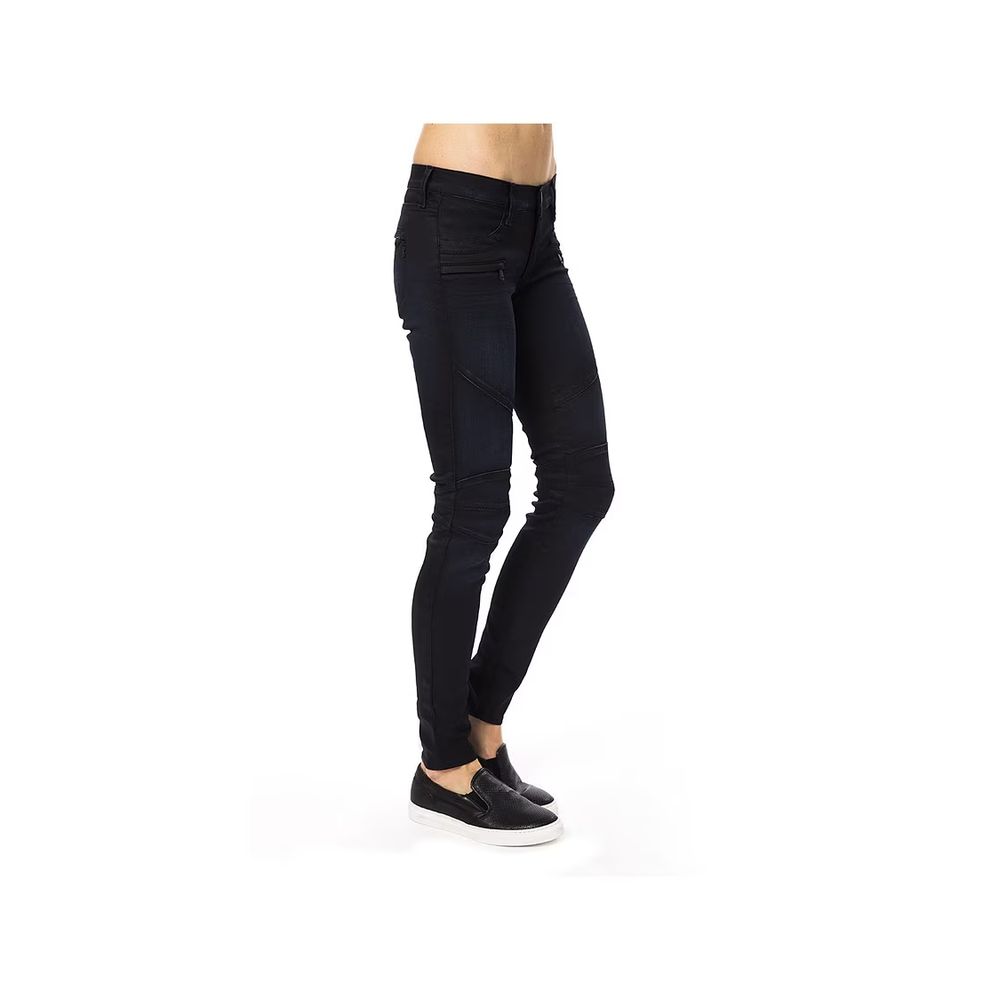 Gas Blaue Baumwoll-Röhrenhose