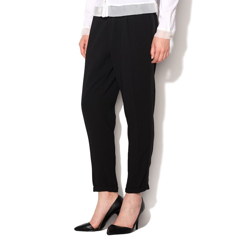 Gas Schwarze Freizeithose aus Polyester