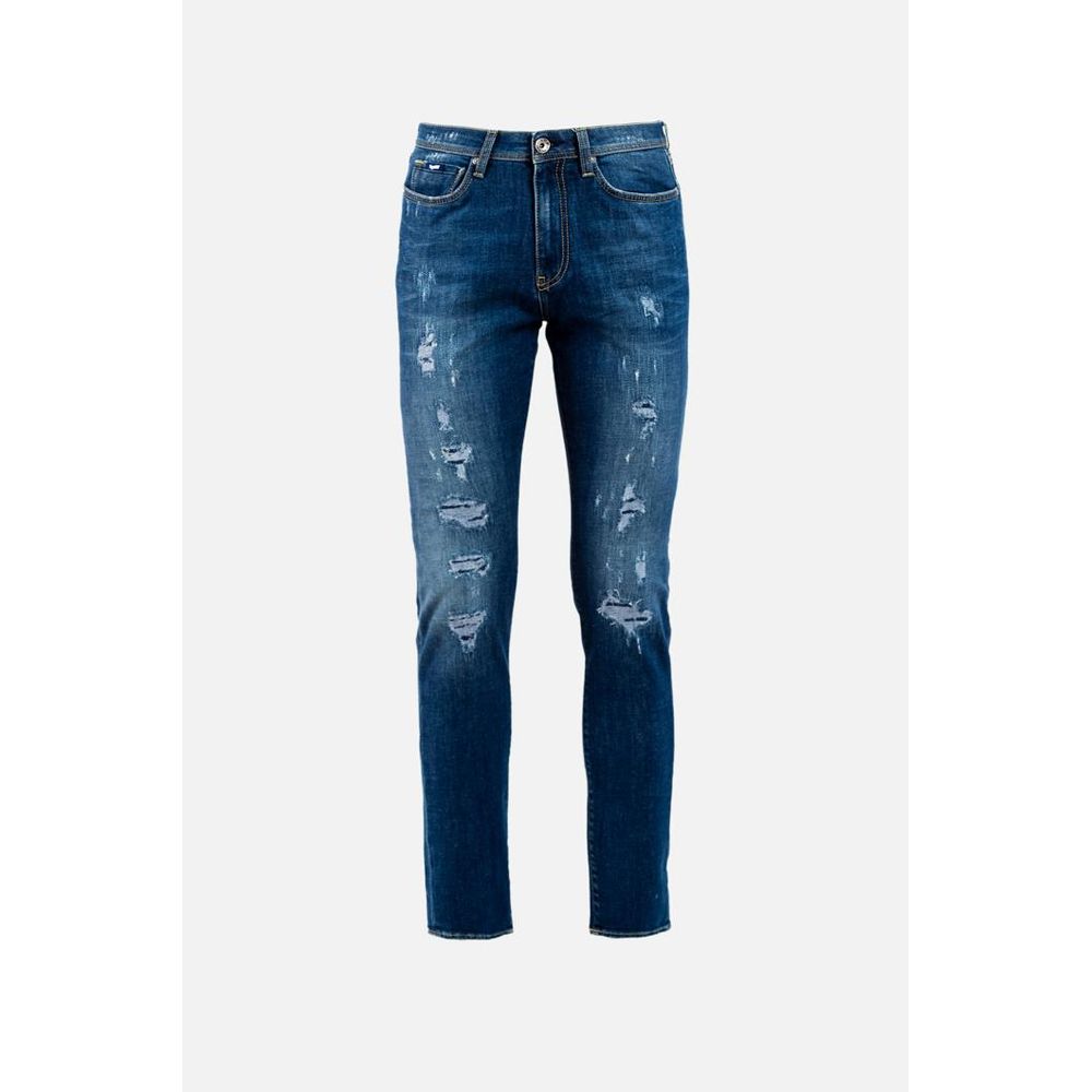 Gas Blaue Baumwolljeans Denim