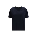 Fabiana Filippi Blaues Viskose-T-Shirt