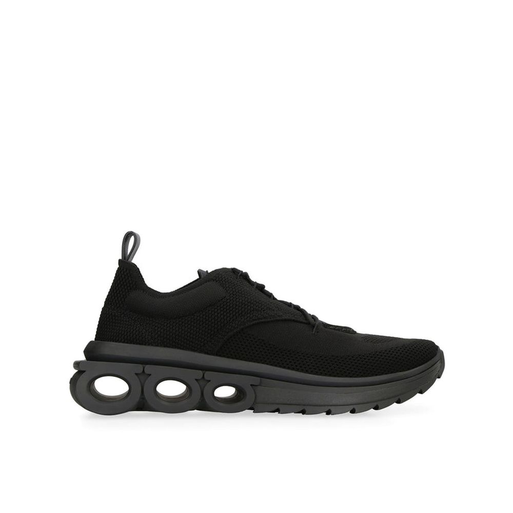 Salvatore Ferragamo Schwarze Sneaker aus Stoff