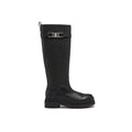 Salvatore Ferragamo Schwarzes Kalbsleder Over-the-Knee
