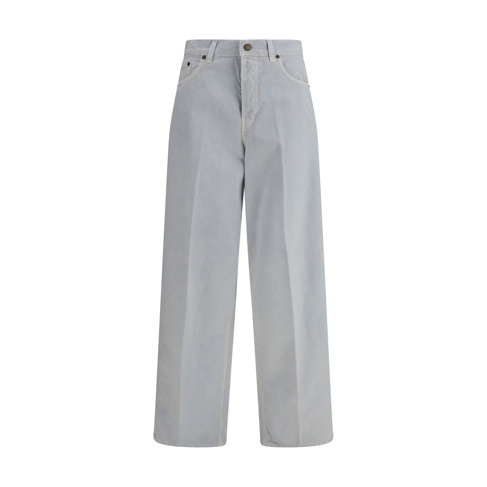 Haikure Blue Cotton Straight Leg Jeans