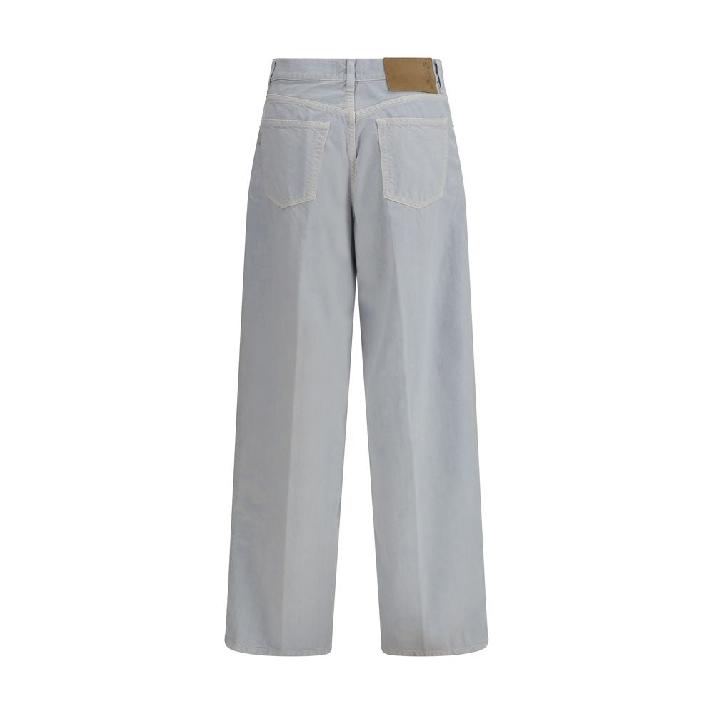 Haikure Blue Cotton Straight Leg Jeans