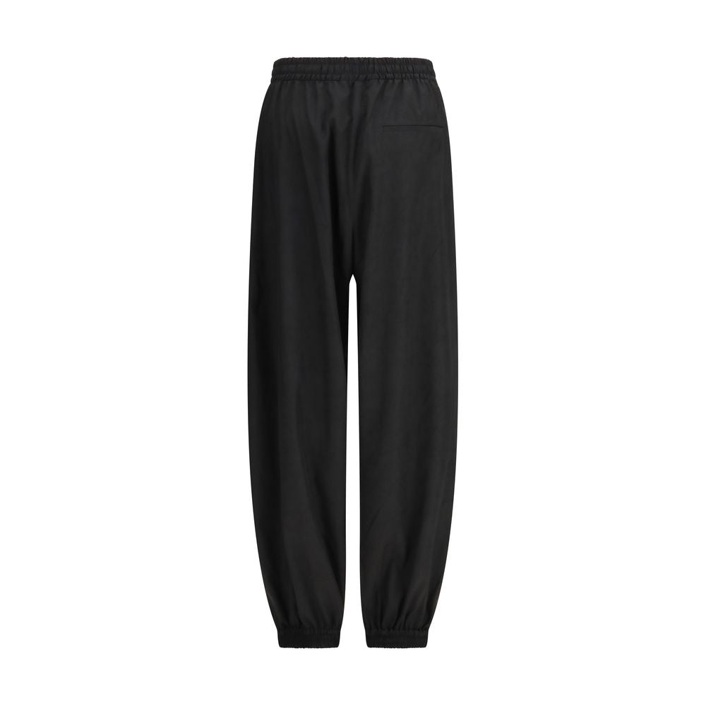 Rohe Schwarze Jogginghose aus Polyester (Trainingshose)