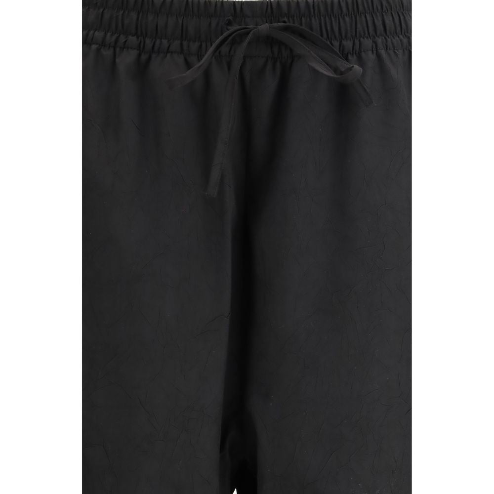 Rohe Schwarze Jogginghose aus Polyester (Trainingshose)