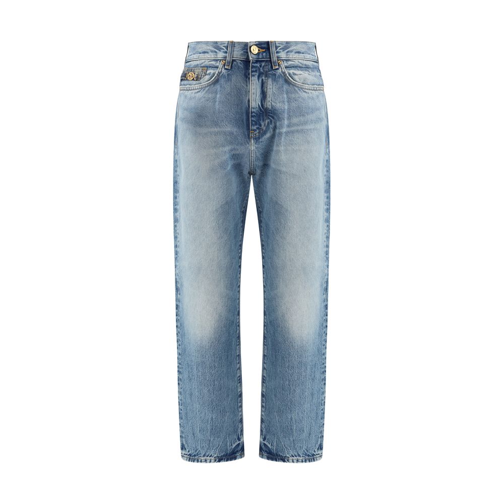 Versace Blaue Baumwoll-Jeans Denim