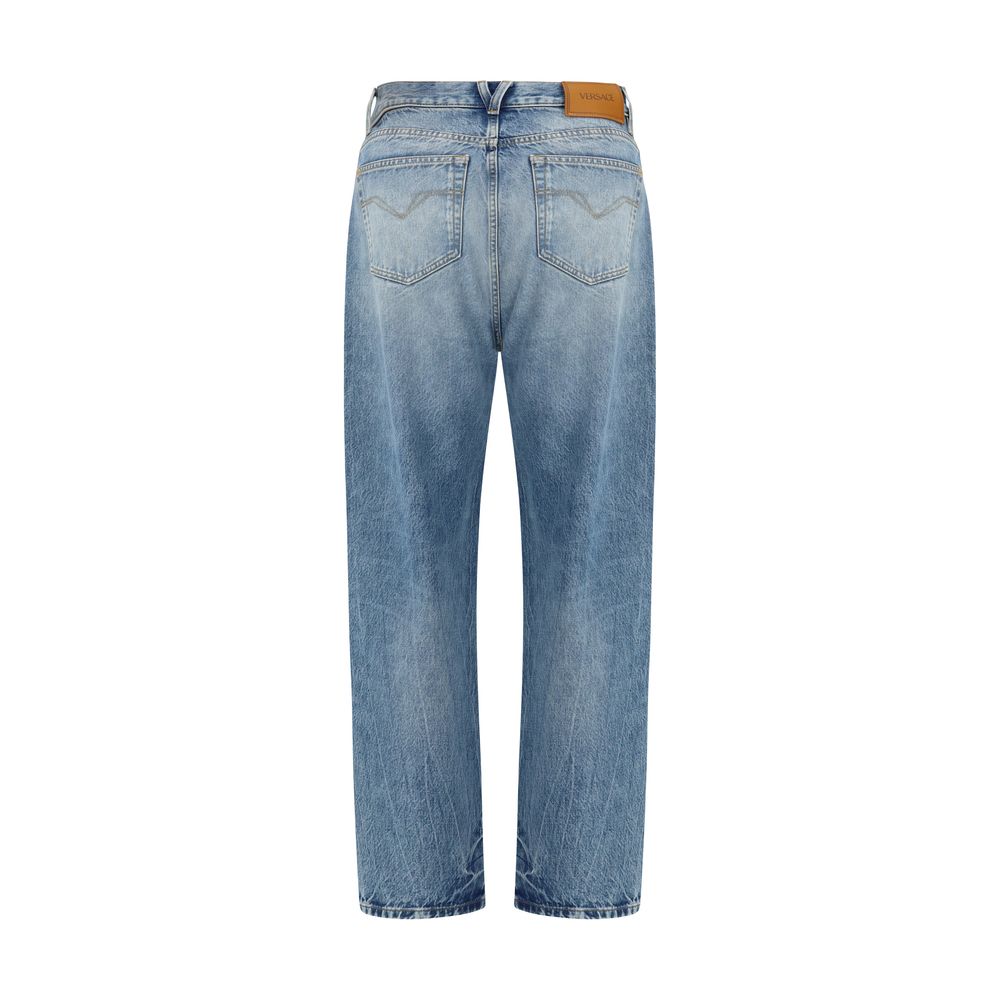 Versace Blaue Baumwoll-Jeans Denim