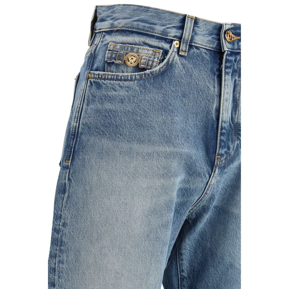 Versace Blaue Baumwoll-Jeans Denim