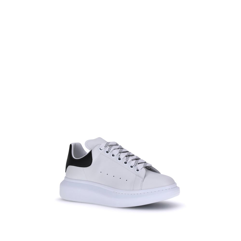 Alexander McQueen White Bos Taurus Calf Leather Platform Sneakers