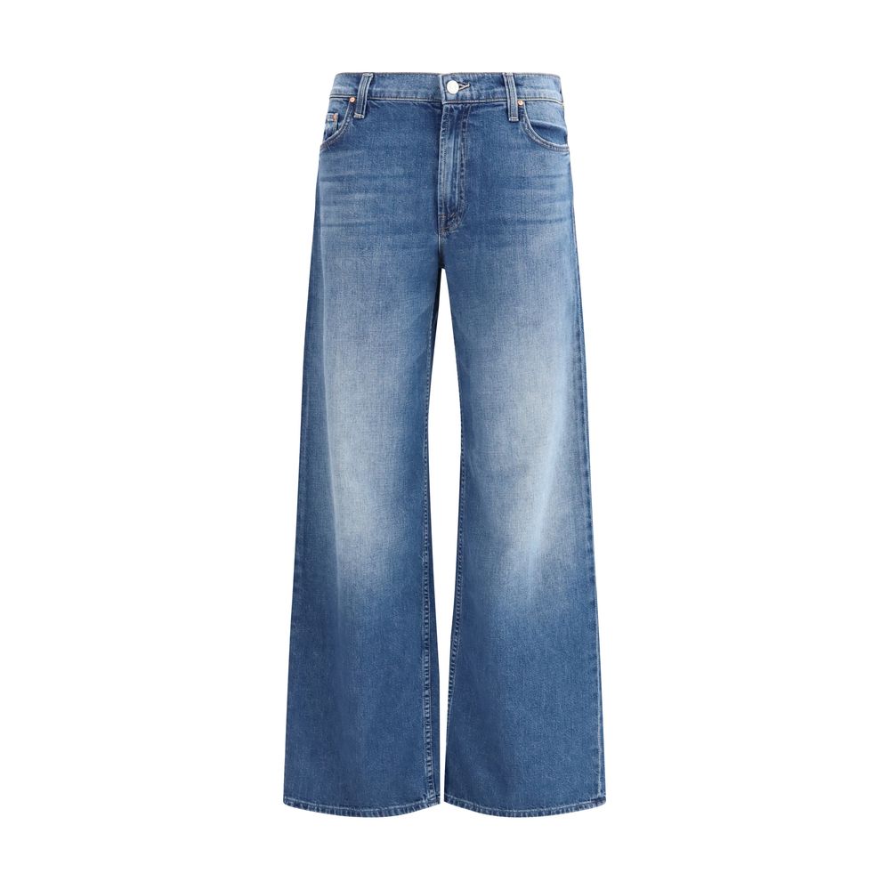 Mother Denim Blaue ausgestellte Jeans aus Baumwolle
