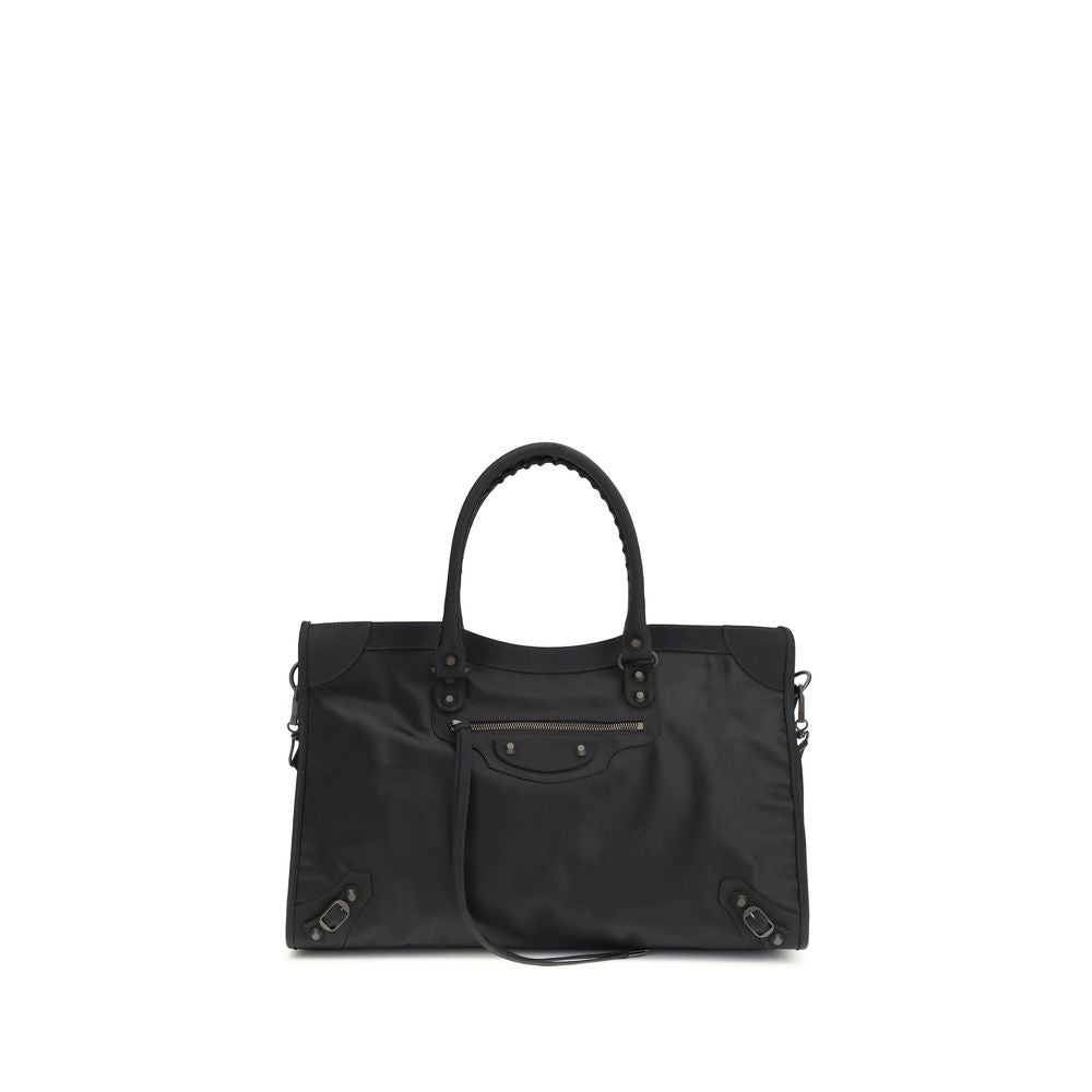 Balenciaga Schwarze Schultertasche aus Polyamid