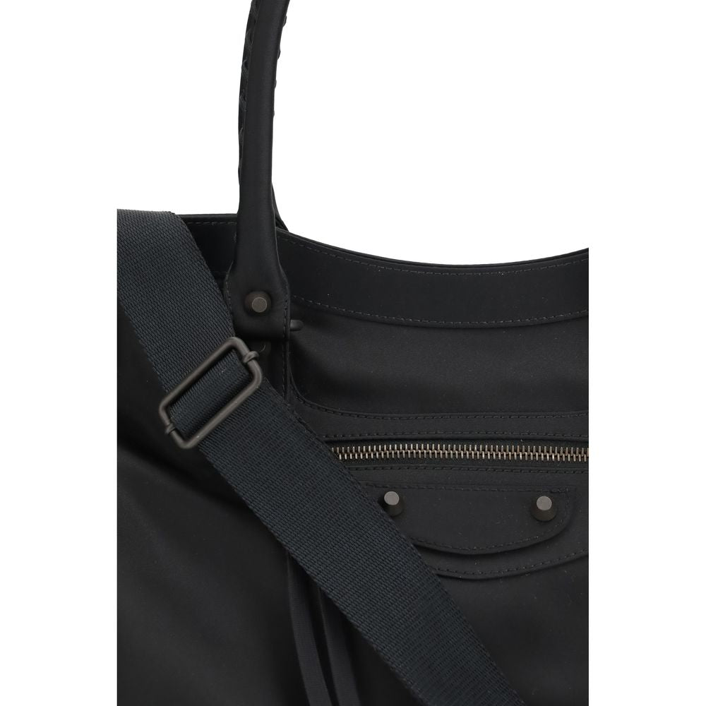 Balenciaga Schwarze Schultertasche aus Polyamid