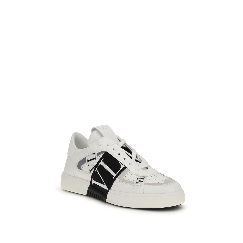 Valentino Garavani White Bos Taurus Calfskin Low-Top Sneakers