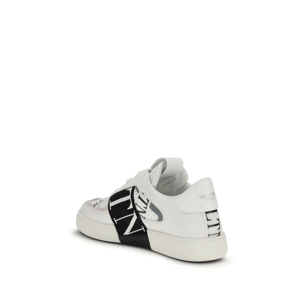 Valentino Garavani White Bos Taurus Calfskin Low-Top Sneakers