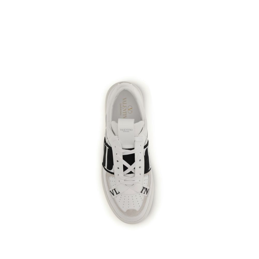 Valentino Garavani White Bos Taurus Calfskin Low-Top Sneakers