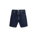 Dsquared² Blaue Baumwoll-Bermudashorts