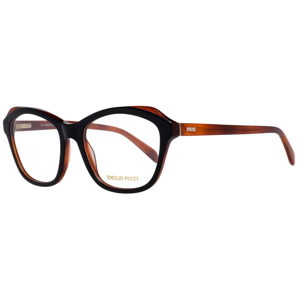 Emilio Pucci Schwarze Kunststoffbrille (Gestell)