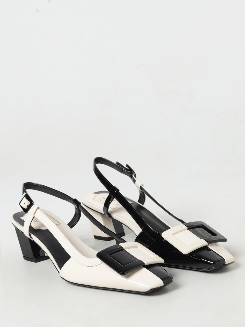 Roger Vivier Black High Heel Leather Pumps